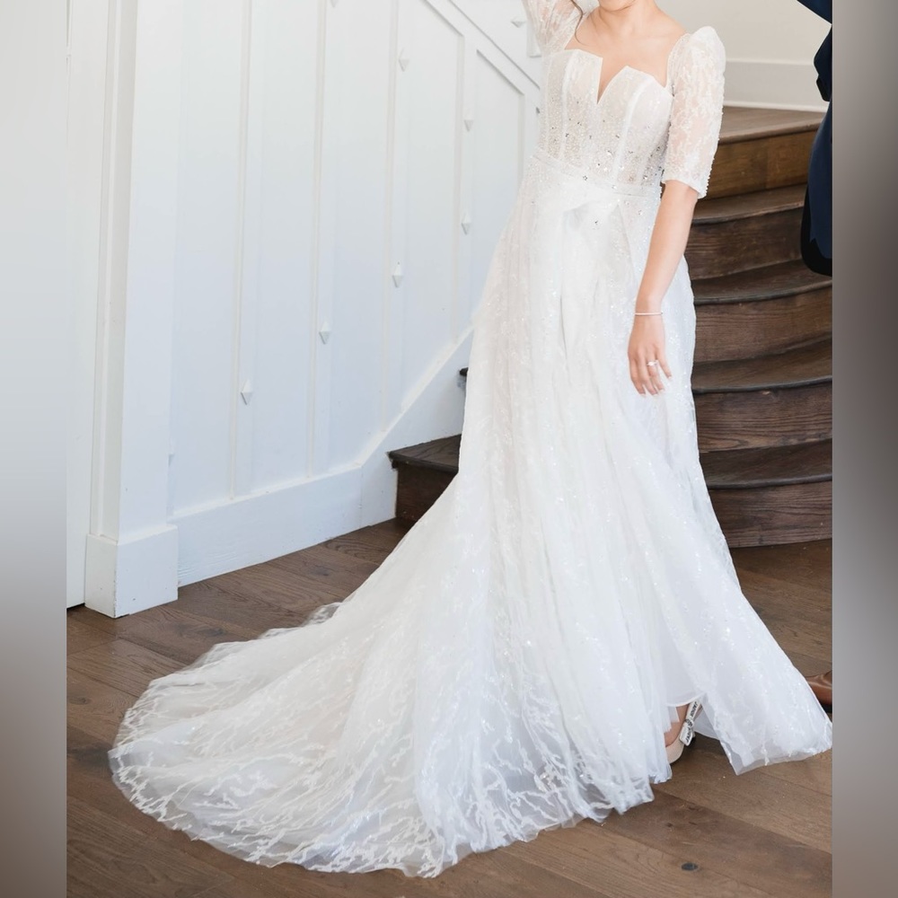 Wedding Dress - gem details